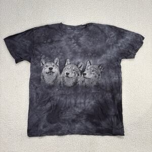 The Mountain Short Sleeve Shirt XL 3 Wolves Wolf Empire 2015 Scott Barry Tie Dye